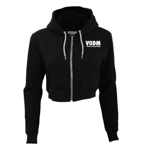VODM Logo - Crop Zip Hoodie